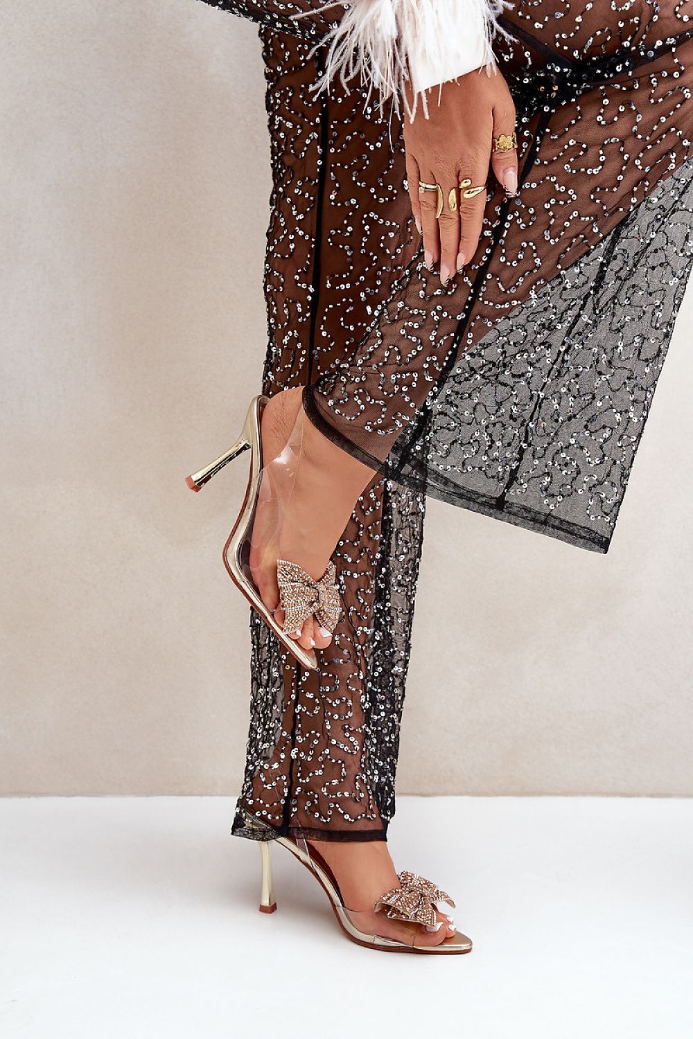 sandalen op hak model 211375 Step in style