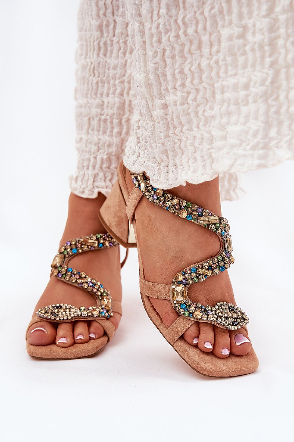 sandalen op hak model 212356 Step in style