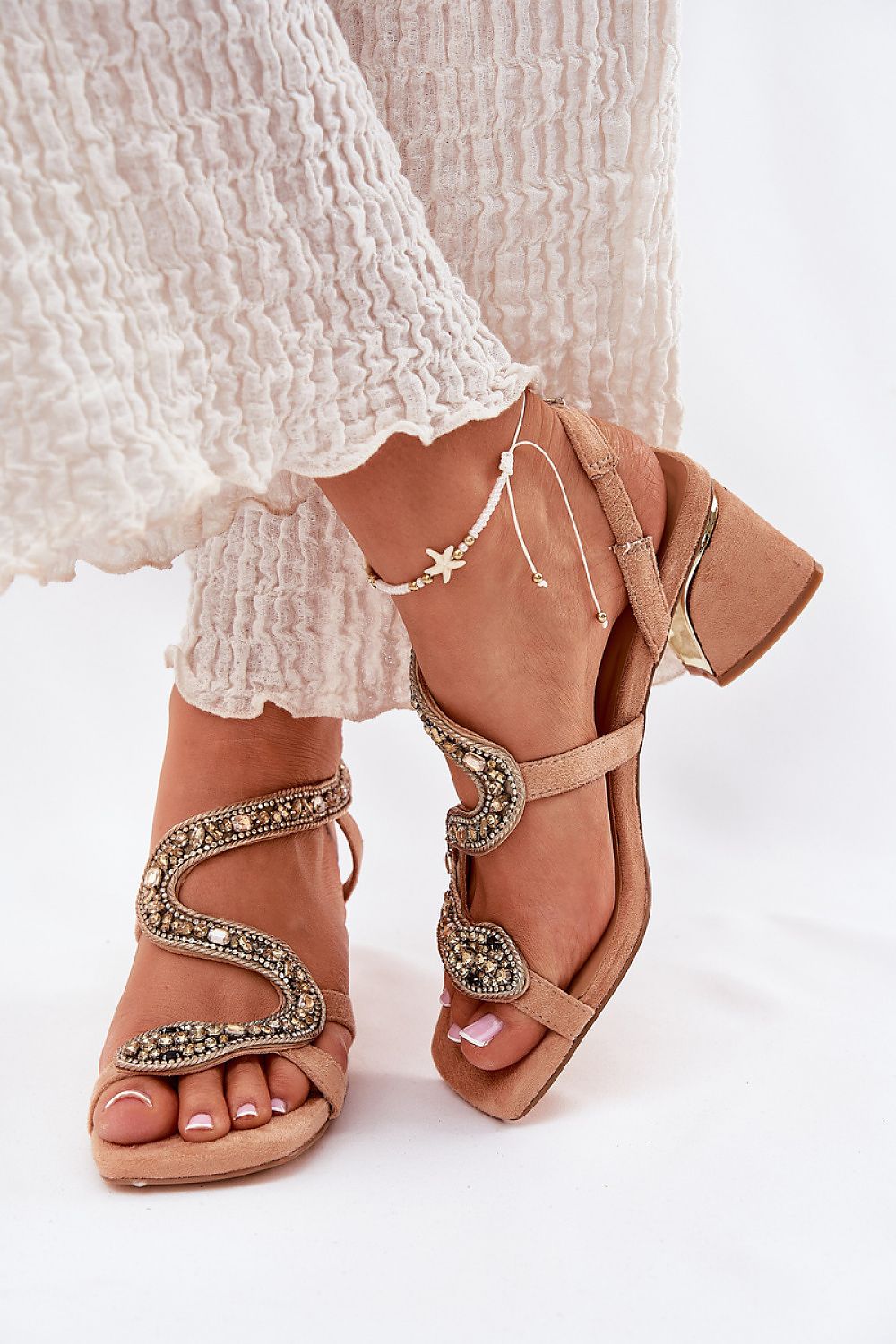 sandalen op hak model 212357 Step in style