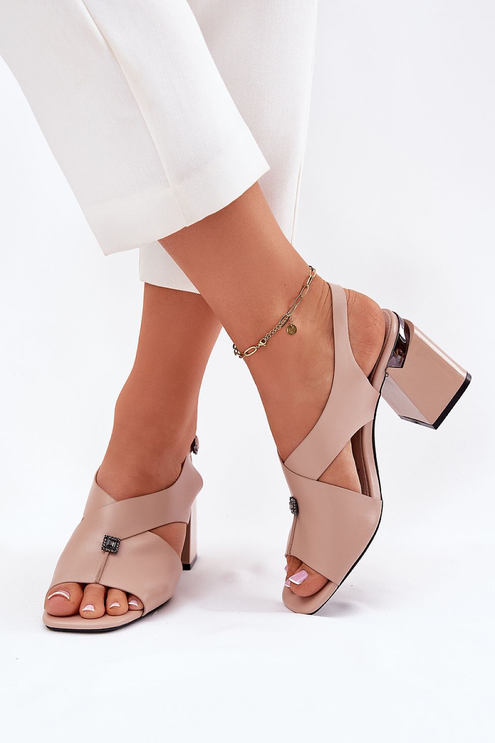 sandalen op hak model 212827 Step in style