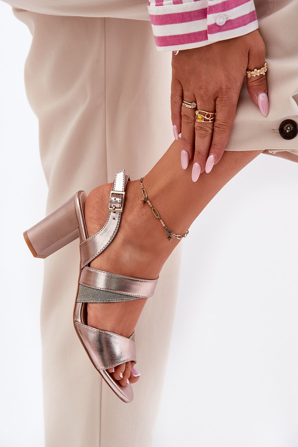 sandalen op hak model 212909 Step in style