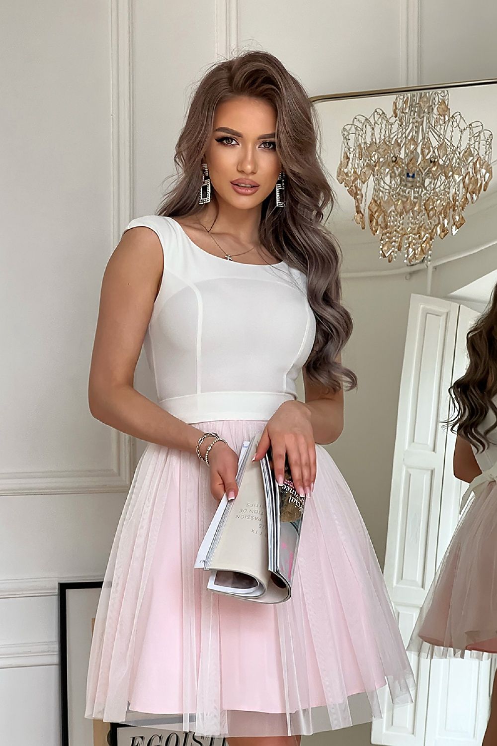 Avondjurk model 177808 Bicotone